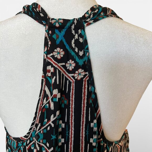 ELLA MOSS Racerback Tank Blouse | Boho Geometric Print Sleeveless Top | Size M - Picture 6 of 13